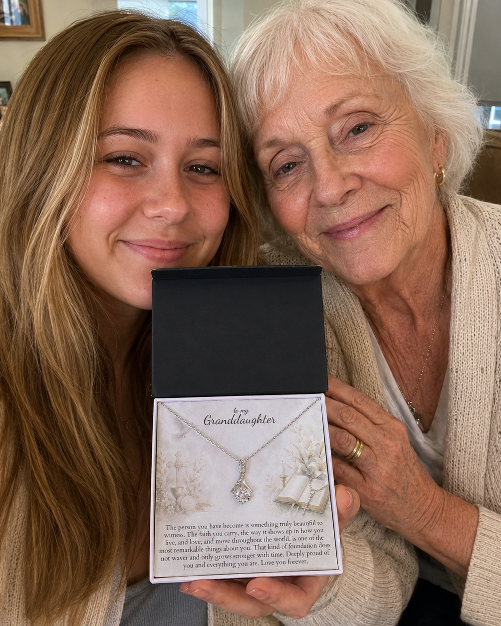 Scripture message card for granddaughter