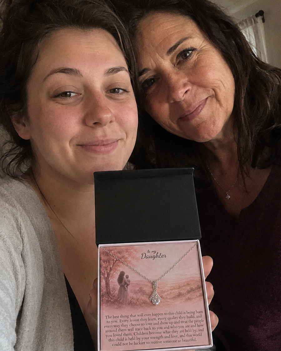 New mom message card for daughter